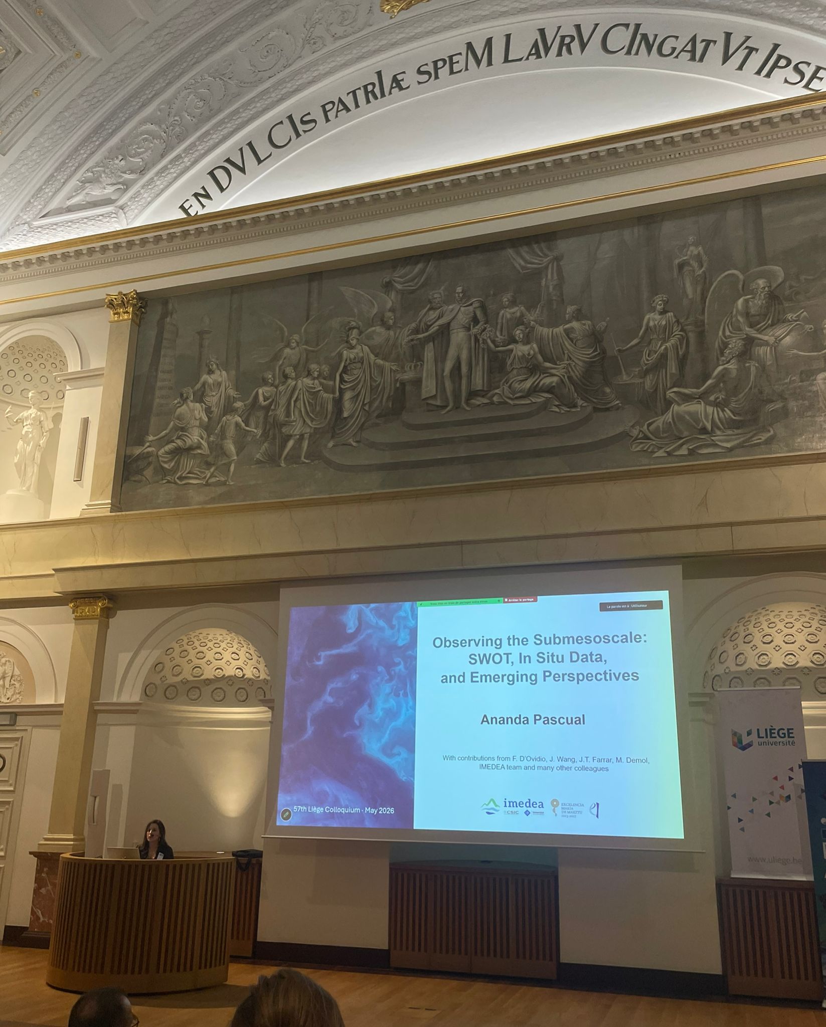 Invited talk by Ananda Pascual at the 57th International Liège Colloquium on Ocean Dynamics